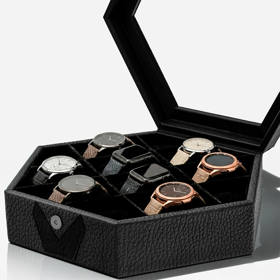 Caja Relojera Hexa Noir
