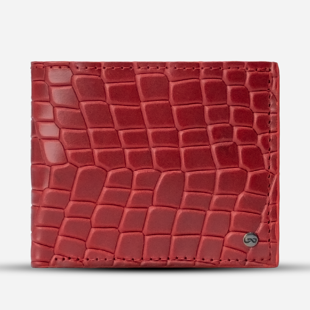 Cartera "The Grid" Faux Rouge