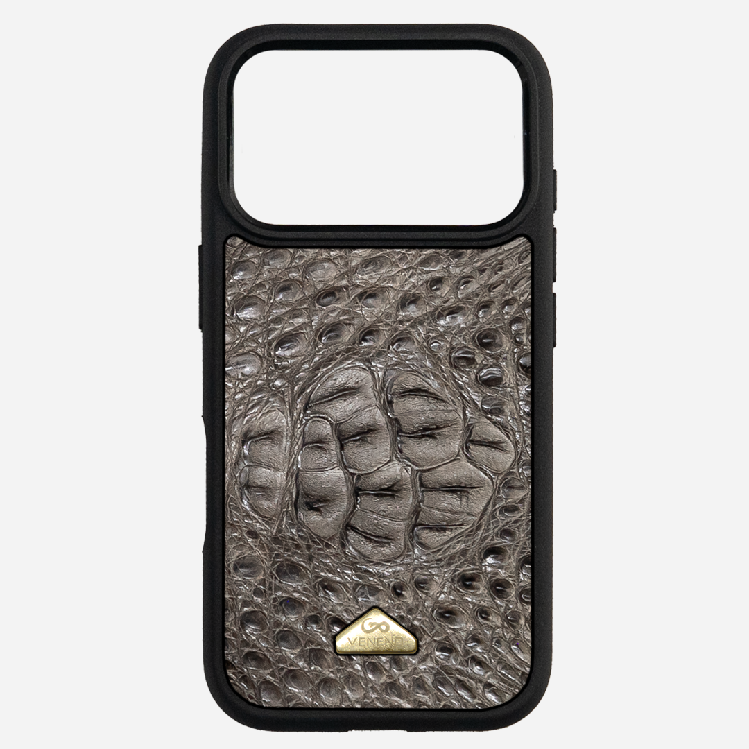 Funda iPhone 17 Pro Max Phantom Croc Gray