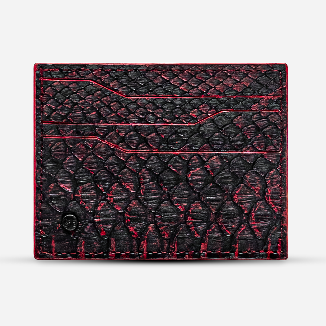 Tarjetero Horizontal "Turbo" Python Rouge Bite