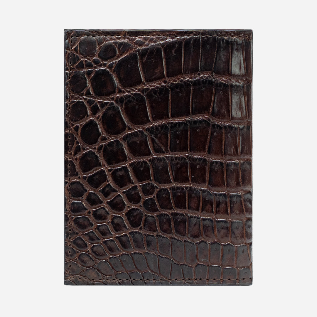 Funda Pasaporte "Il commendatore" Billionaire Croc Brown