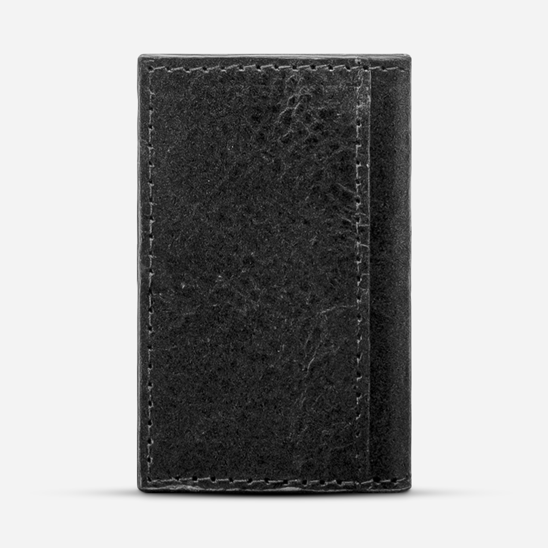 Tarjetero Vertical "Huracán" Black Bison
