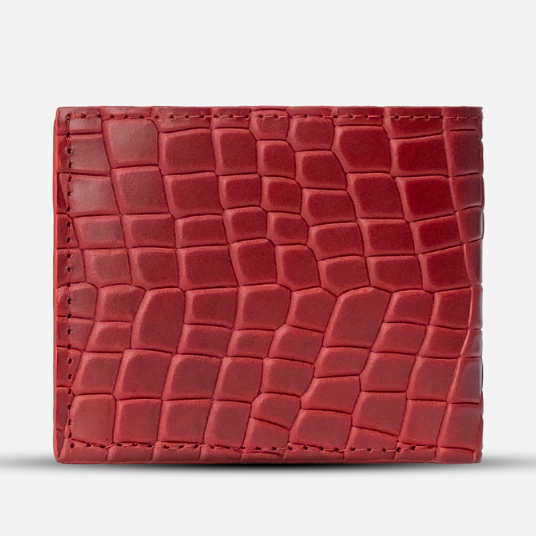 Cartera "The Grid" Faux Rouge