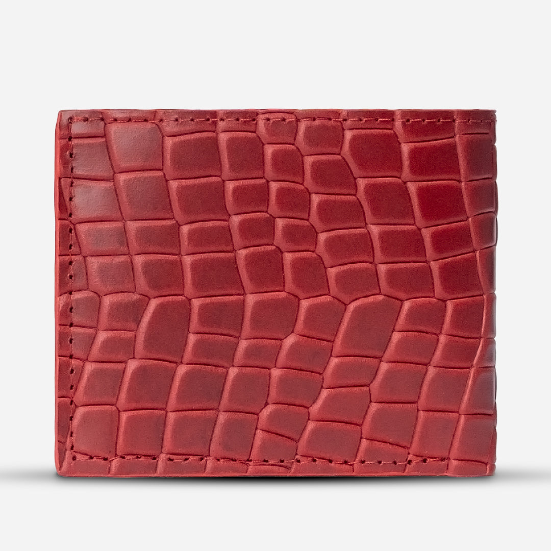 Cartera "The Grid" Faux Rouge