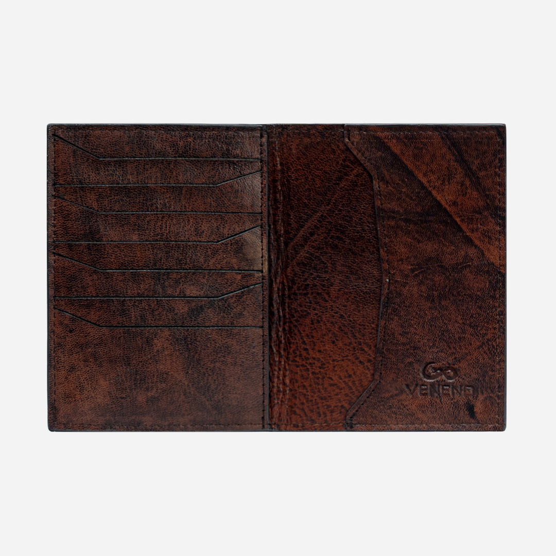 Funda Pasaporte "Il commendatore" Billionaire Croc Brown