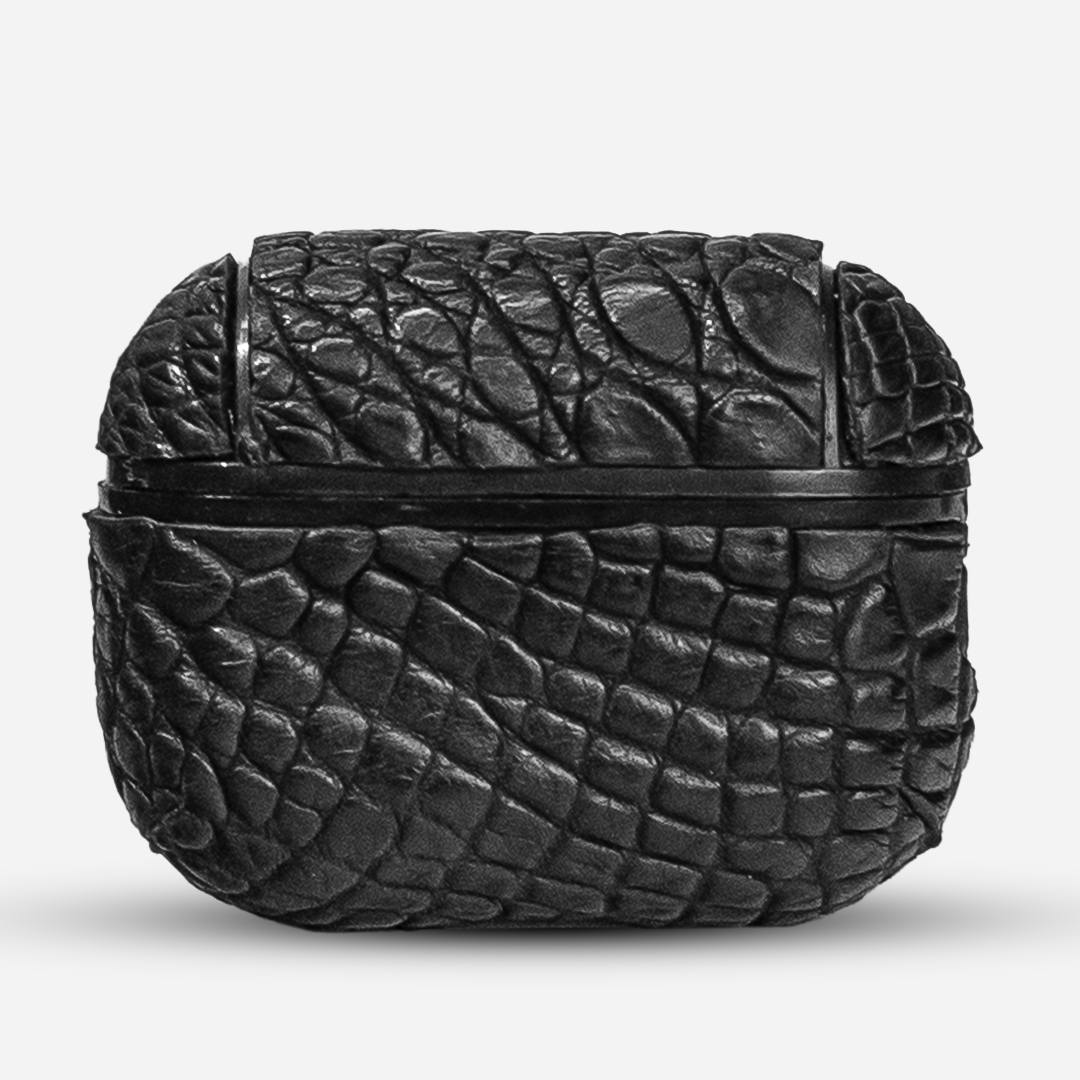 Funda “Airpods PRO 1/2 Gen” Billionaire Croc Black