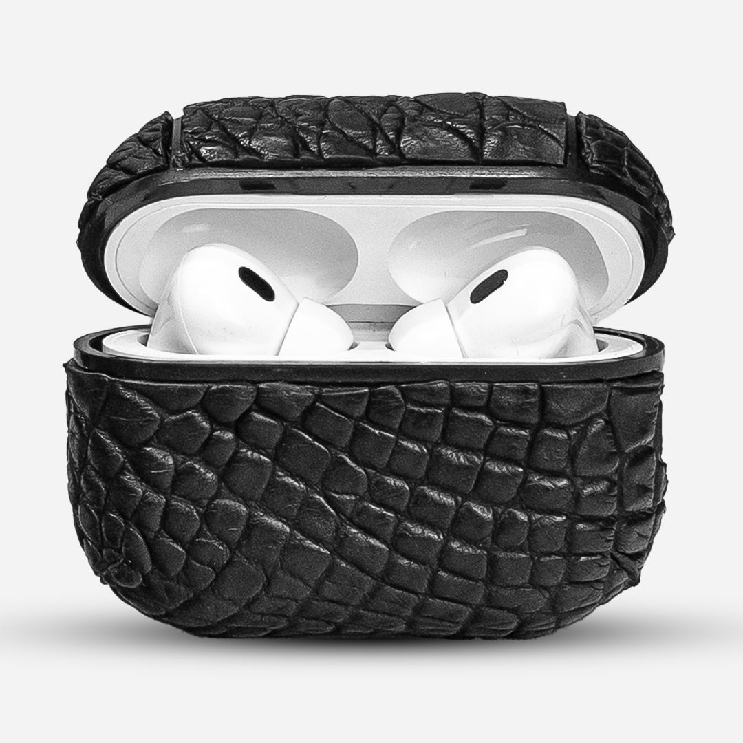 Funda “Airpods PRO 1/2 Gen” Billionaire Croc Black