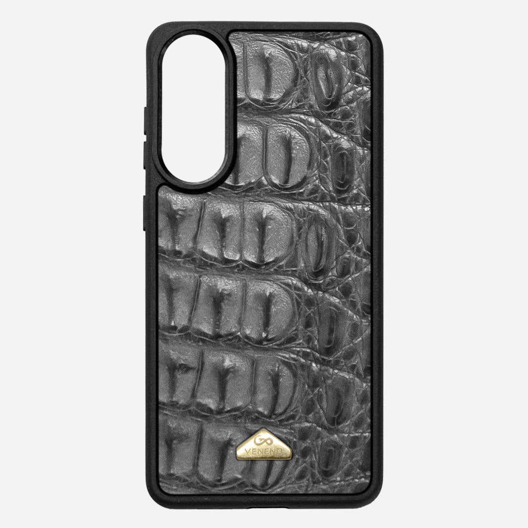 Funda S25 Edge Illuminati Billionaire Croc Gray