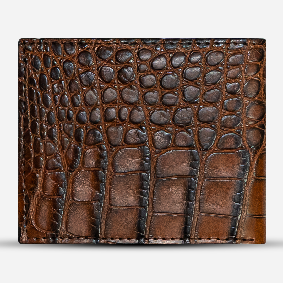 Cartera Grande "The Ambassador" - Billionaire Croc Cognac