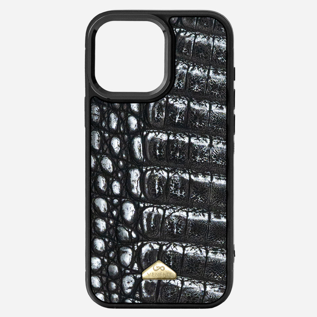 Funda iPhone 16 Pro Max Billionaire Croc Starlight