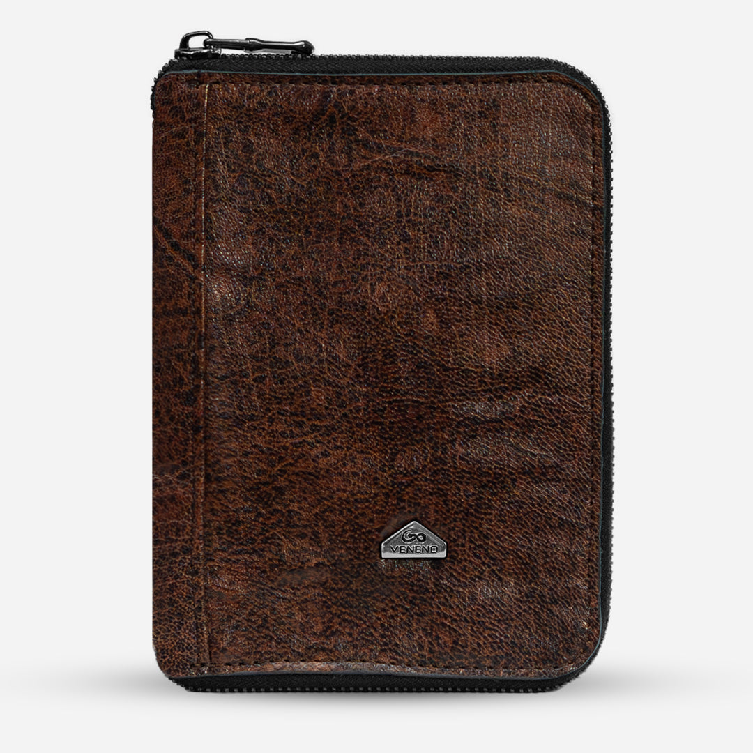 Funda Pasaporte Familiar "Il Protettore" Deep Brown