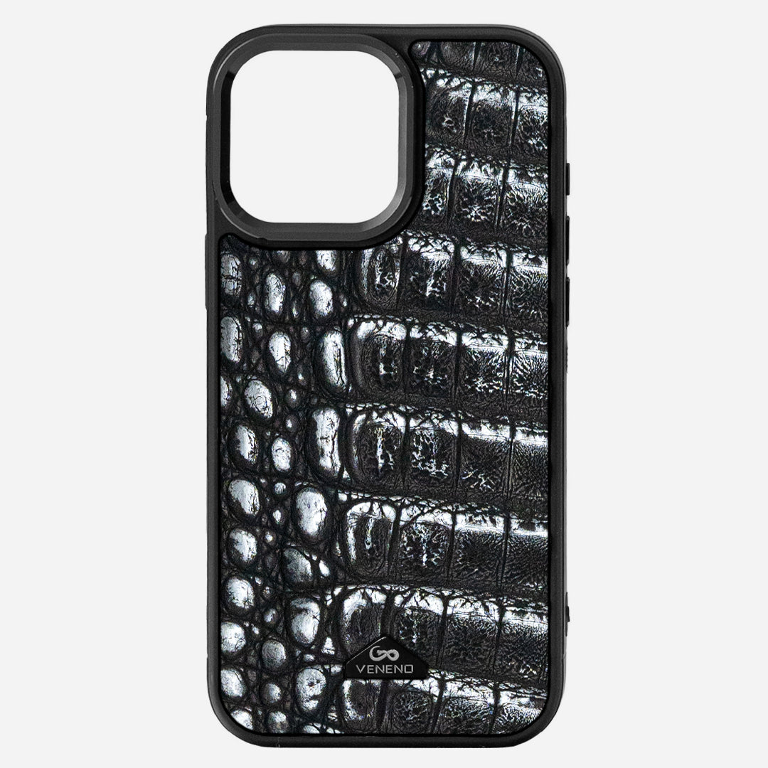 Funda iPhone 16 Pro Max Billionaire Croc Starlight