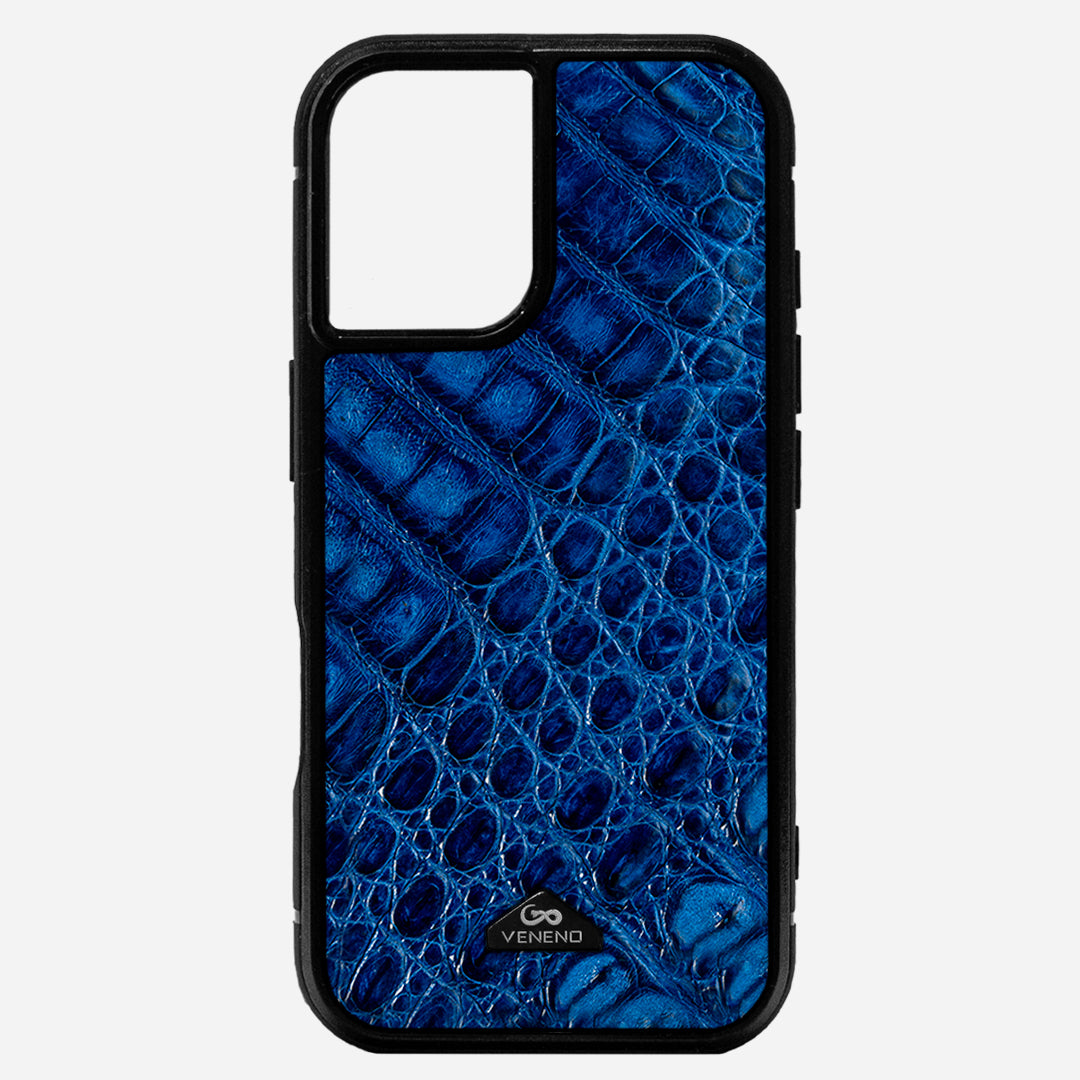 Funda iPhone 16 Plus Billionaire Croc Royal Blue