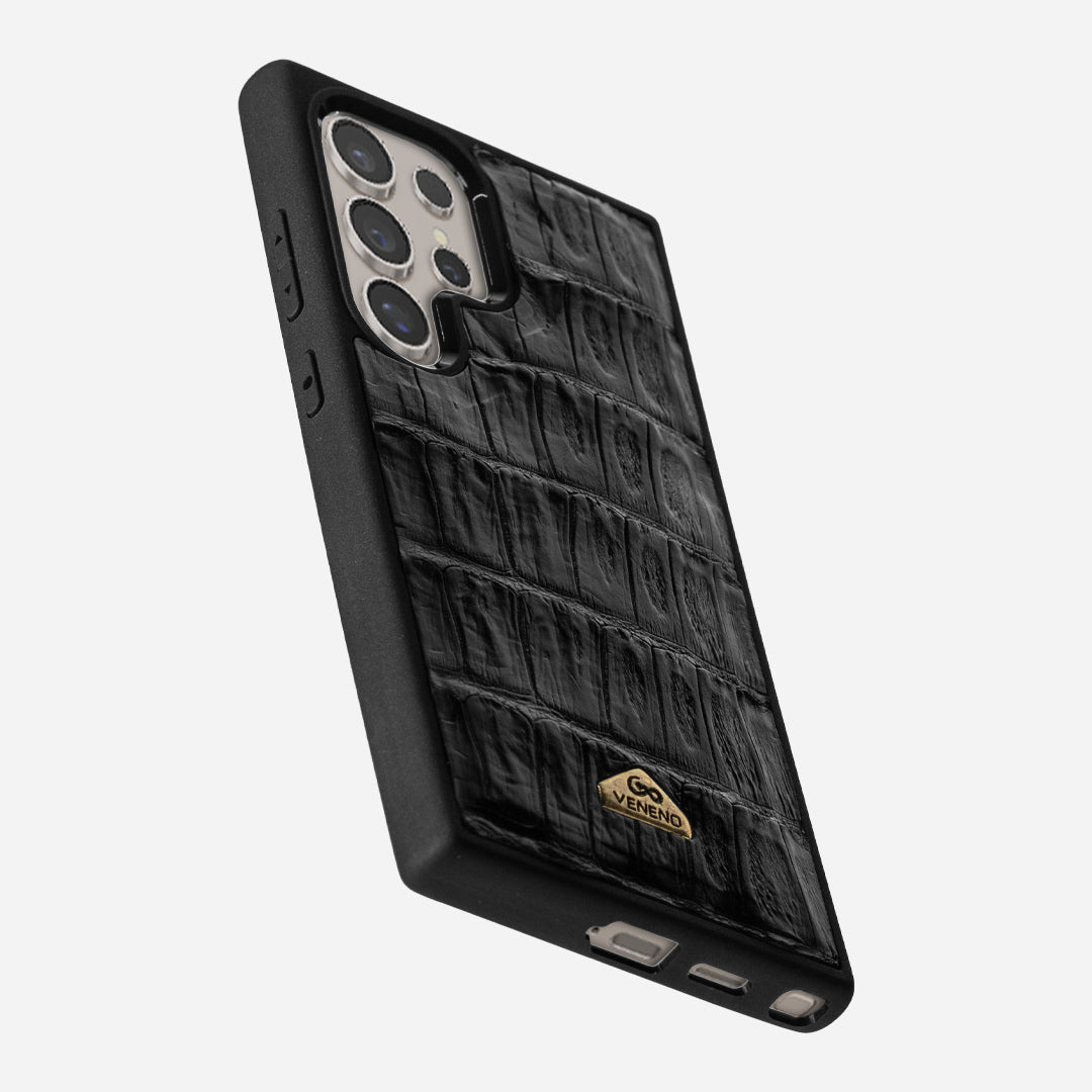 Funda S23 Ultra Illuminati Billionaire Croc Black