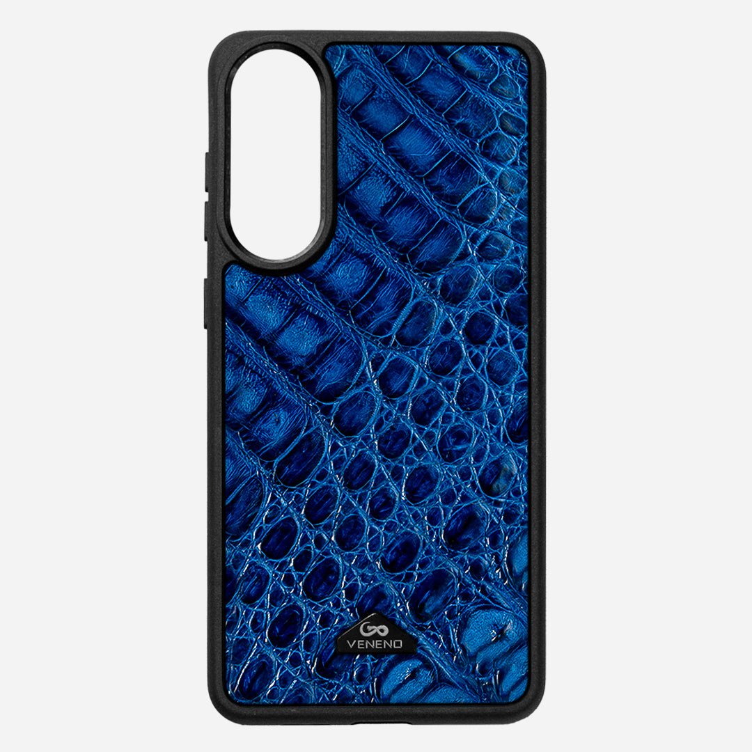 Funda S25 Edge Illuminati Billionaire Croc Royal Blue