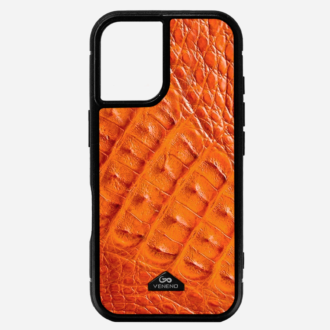 Funda iPhone 16 Billionaire Croc Orange Sunset