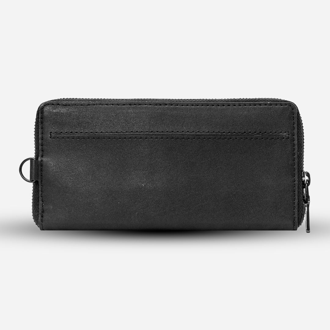 Cartera Larga "The Glam" Python Black