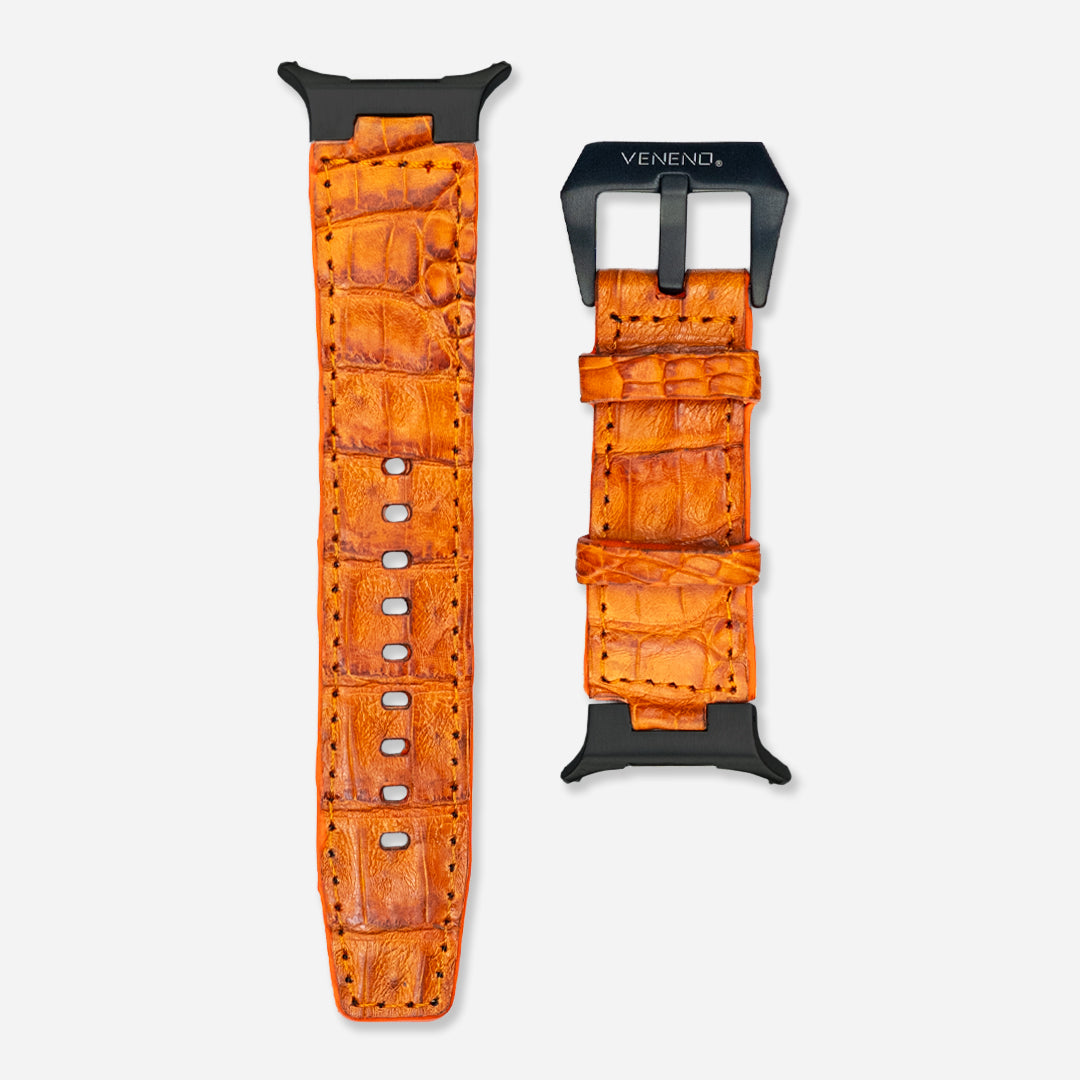 “Extensible Galaxy Watch Ultra”  - Billionaire Croc Orange Sunset