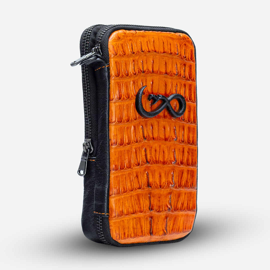 Bolso para Celular - Aike - Billionaire Croc Orange Sunset