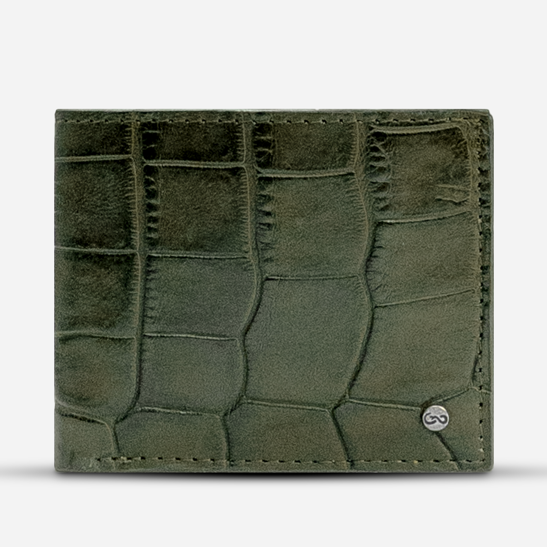 Cartera "The Grid" - Billionaire Croc Olive