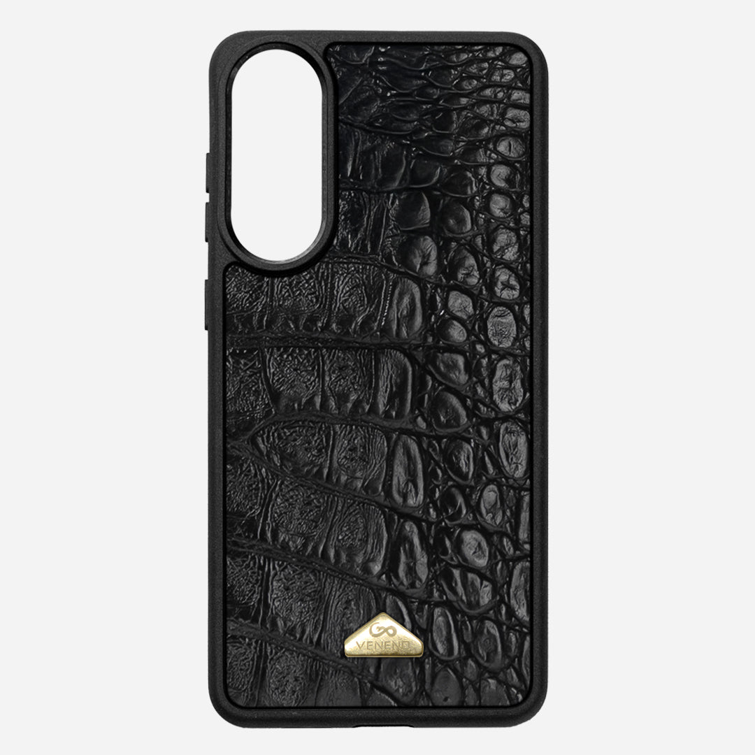 Funda S25 Edge Illuminati Billionaire Croc Black