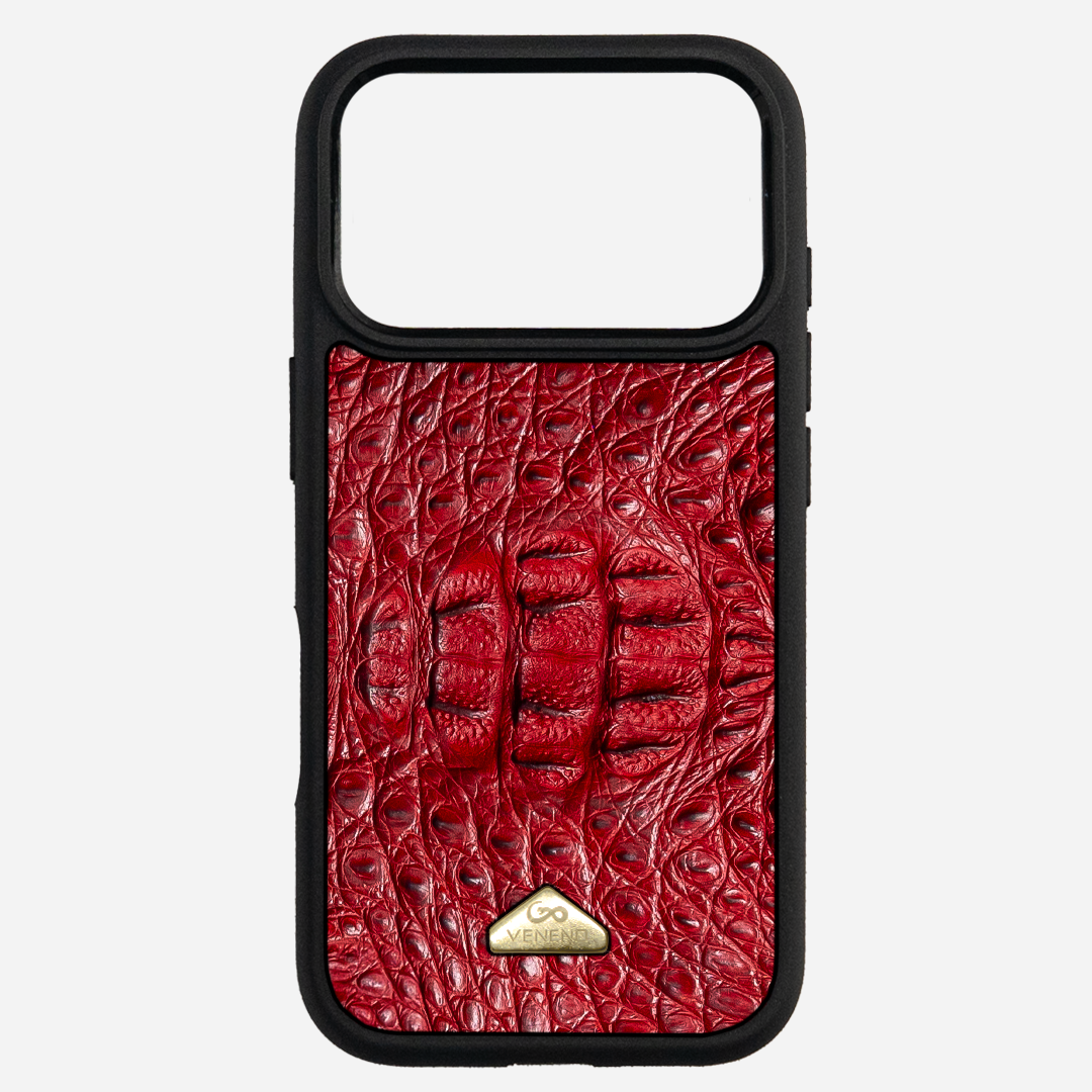 Funda iPhone 17 Pro Max Phantom Croc Red