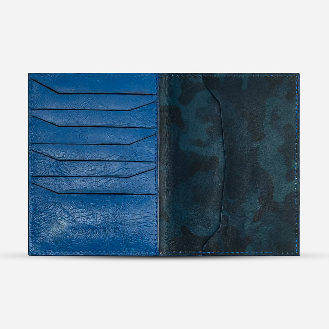 Funda Pasaporte "Il commendatore" Camo Bleu