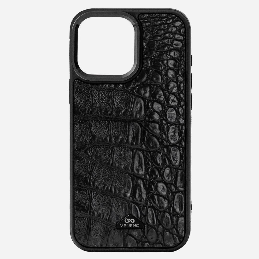 Funda iPhone 16 Pro Max Billionaire Croc Black