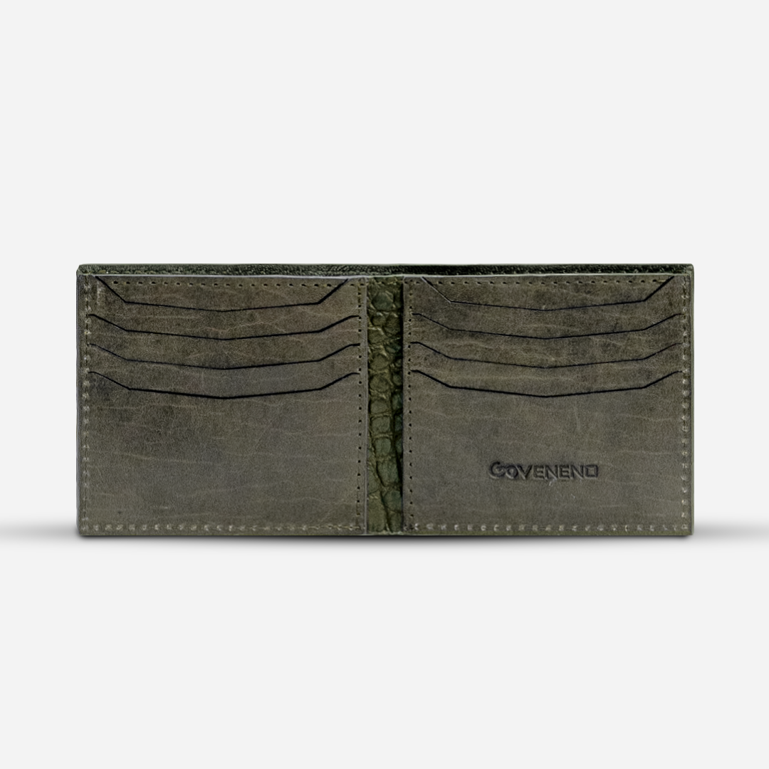 Cartera "The Grid" - Billionaire Croc Olive