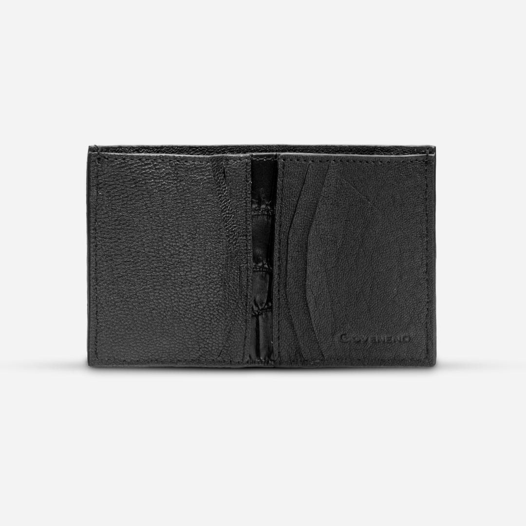 Cartera Compacta "The TIE" Billionaire Croc Black
