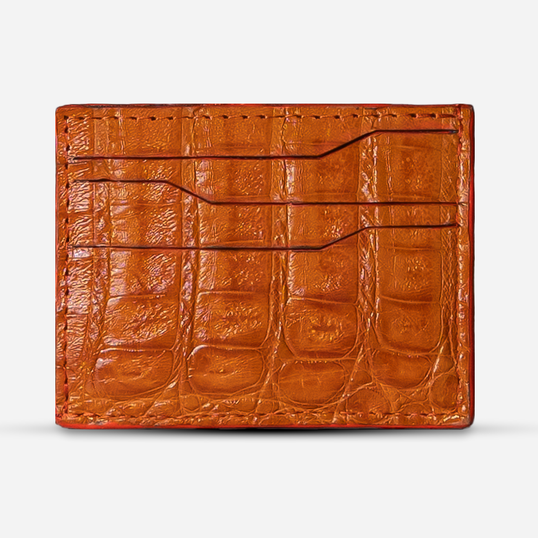 Tarjetero Horizontal "Turbo" Billionaire Croc Orange Sunset