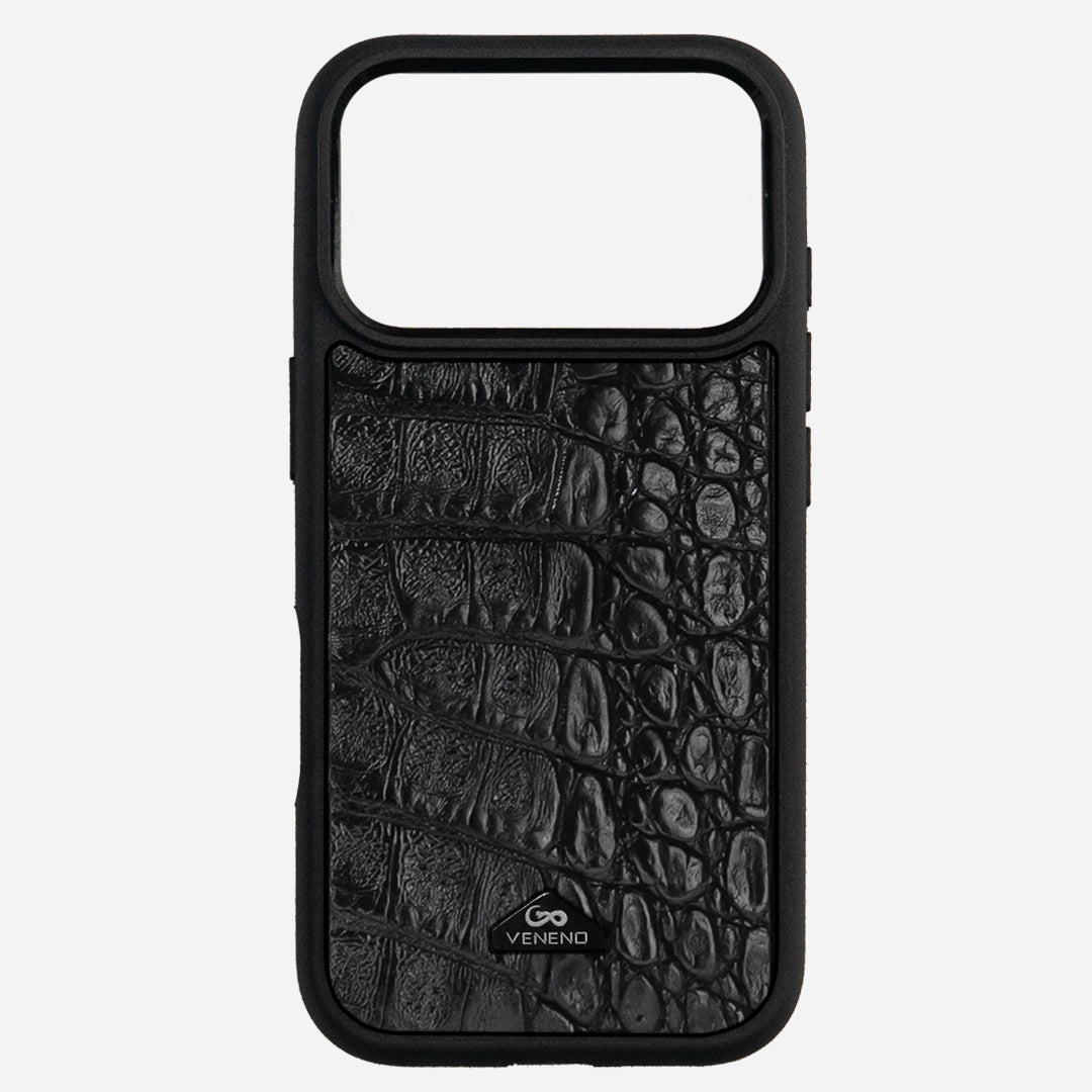 Funda iPhone 17 Pro Max Billionaire Croc Black