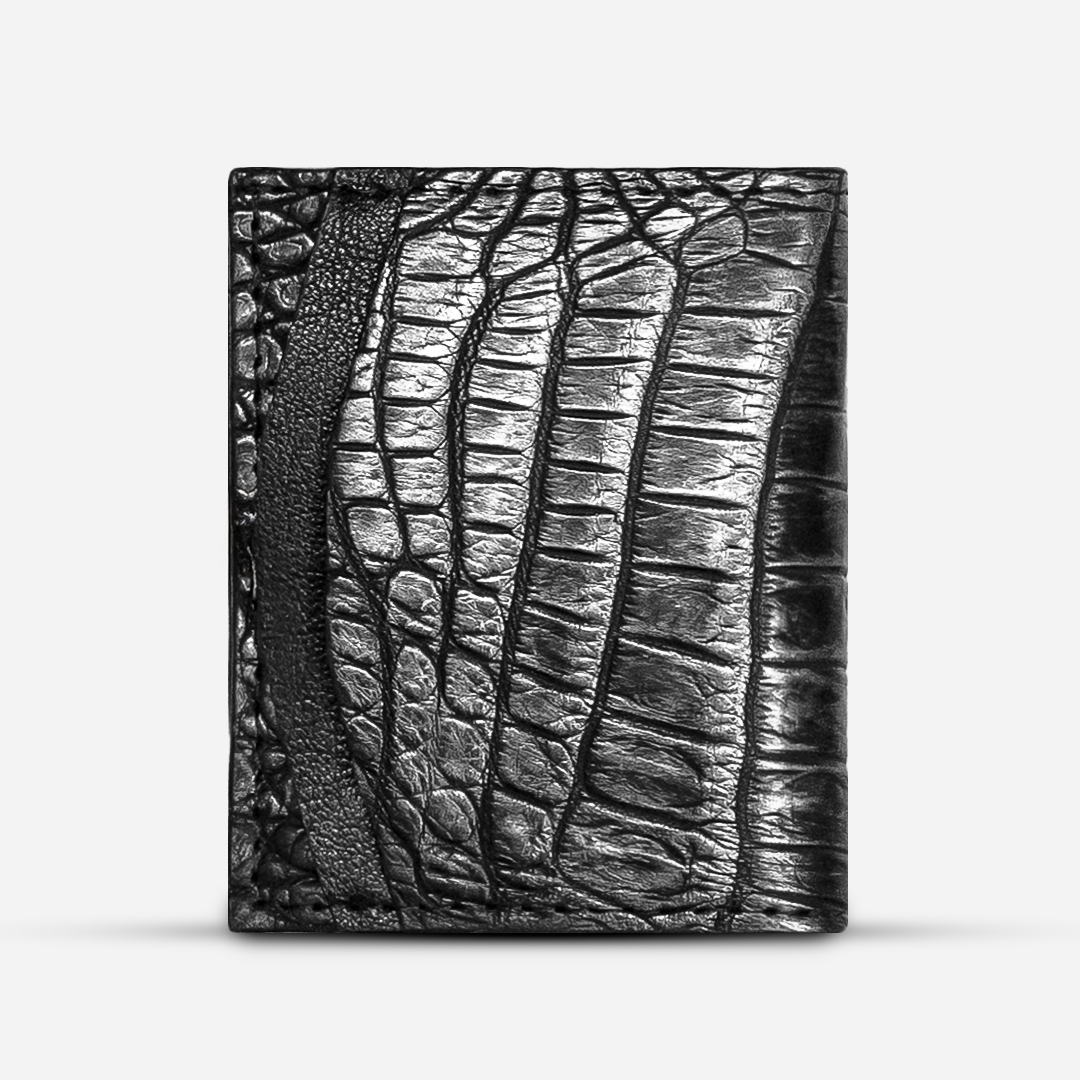 Cartera Compacta "The TIE" Billionaire Croc Eclipse