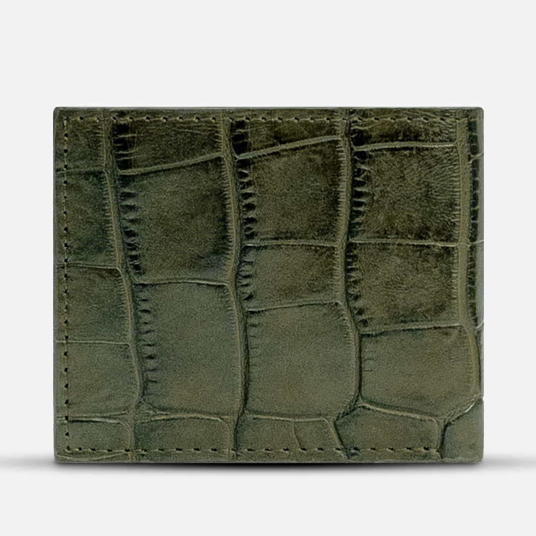 Cartera "The Grid" - Billionaire Croc Olive