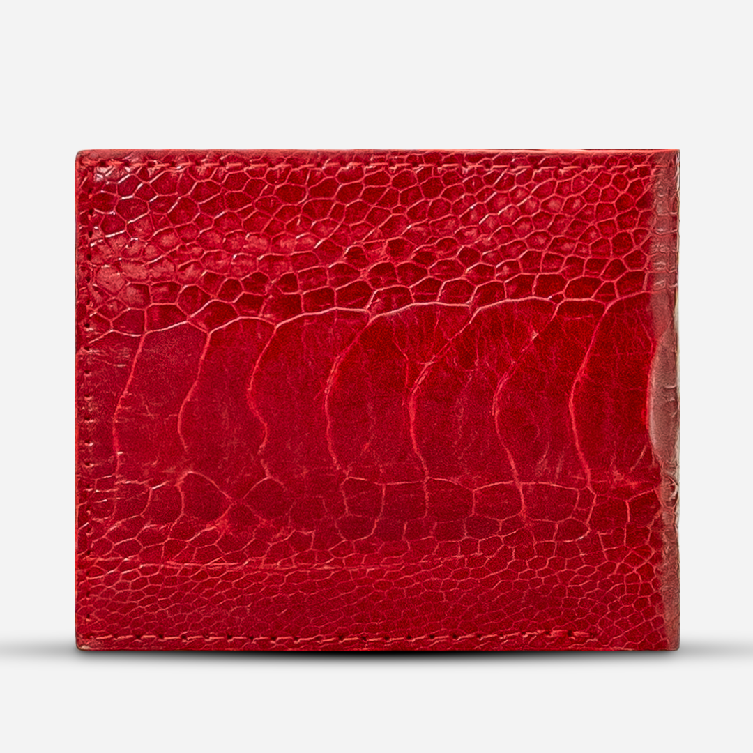 Cartera "The Grid" Ostrich Red