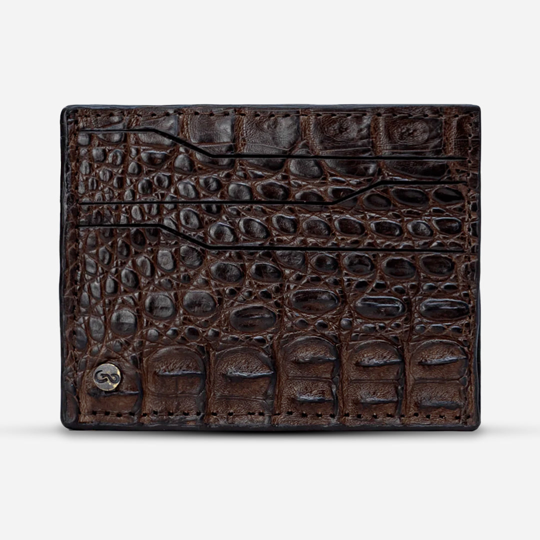 Tarjetero Horizontal "Turbo" Billionaire Croc Whisky