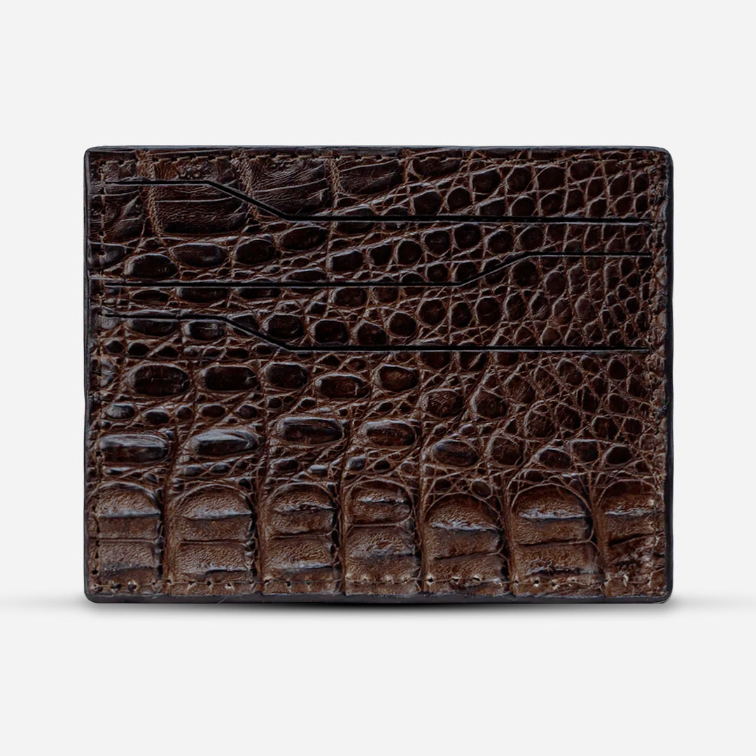 Tarjetero Horizontal "Turbo" Billionaire Croc Whisky