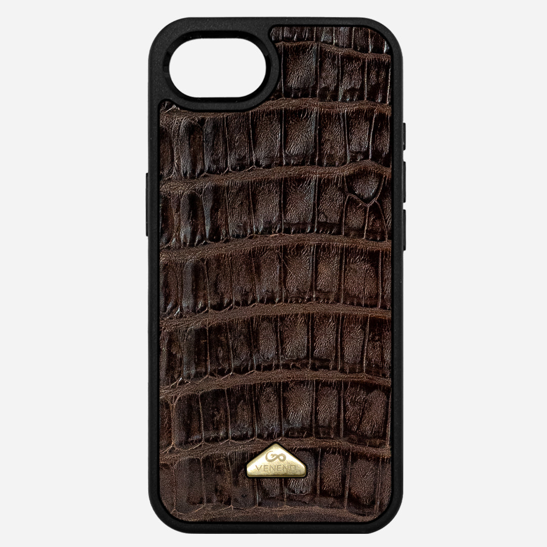 Funda iPhone 16e Billionaire Croc Brown