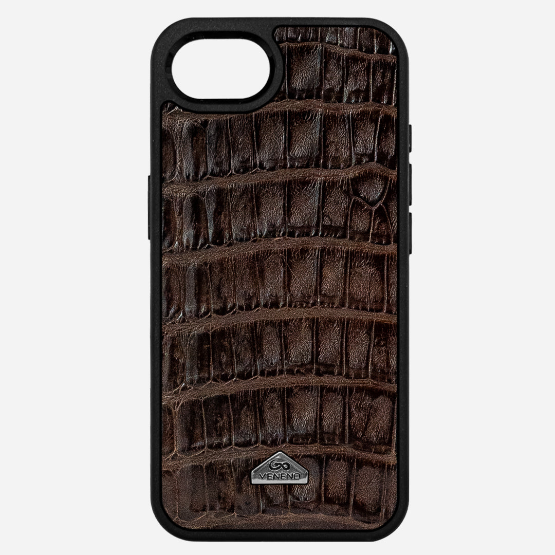 Funda iPhone 16e Billionaire Croc Brown