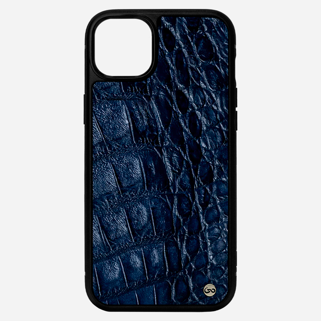 Funda iPhone 15 Plus Billionaire Croc Navy Blue
