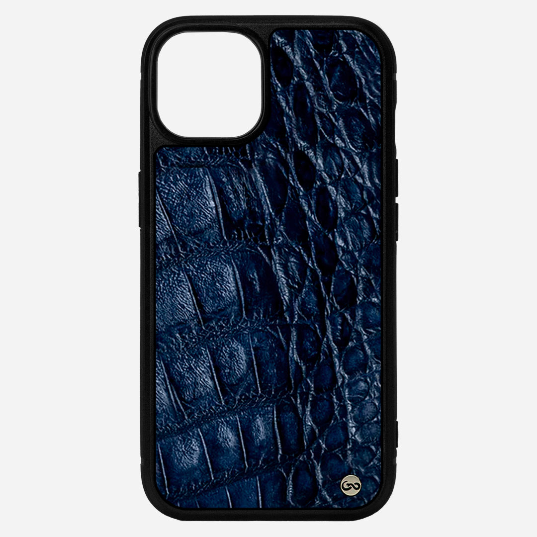 Funda iPhone 15 Billionaire Croc Navy Blue