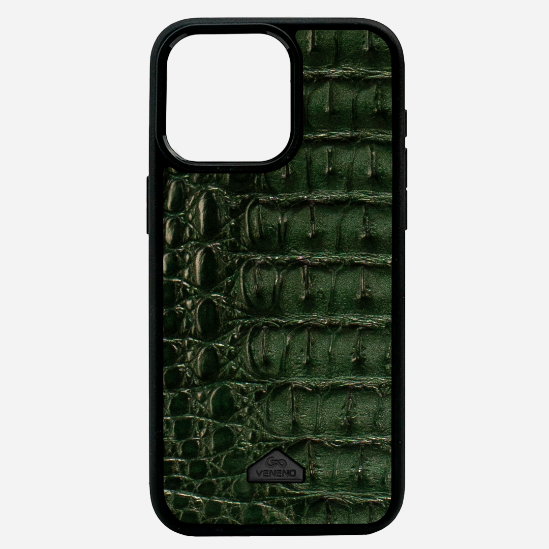 Funda iPhone 15 Pro Illuminati Billionaire Croc Green