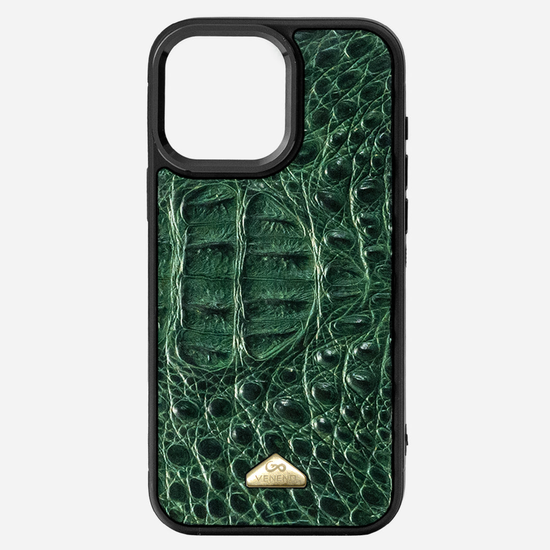 Funda iPhone 16 Pro Max Phantom Croc Green