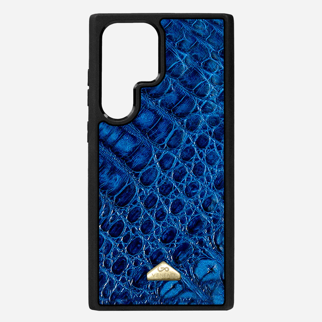 Funda S25 Ultra Illuminati Billionaire Croc Royal Blue