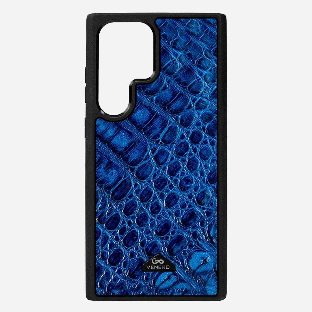 Funda S25 Ultra Illuminati Billionaire Croc Royal Blue