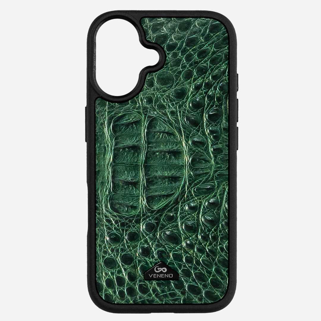 Funda iPhone 17 Phantom Croc Green
