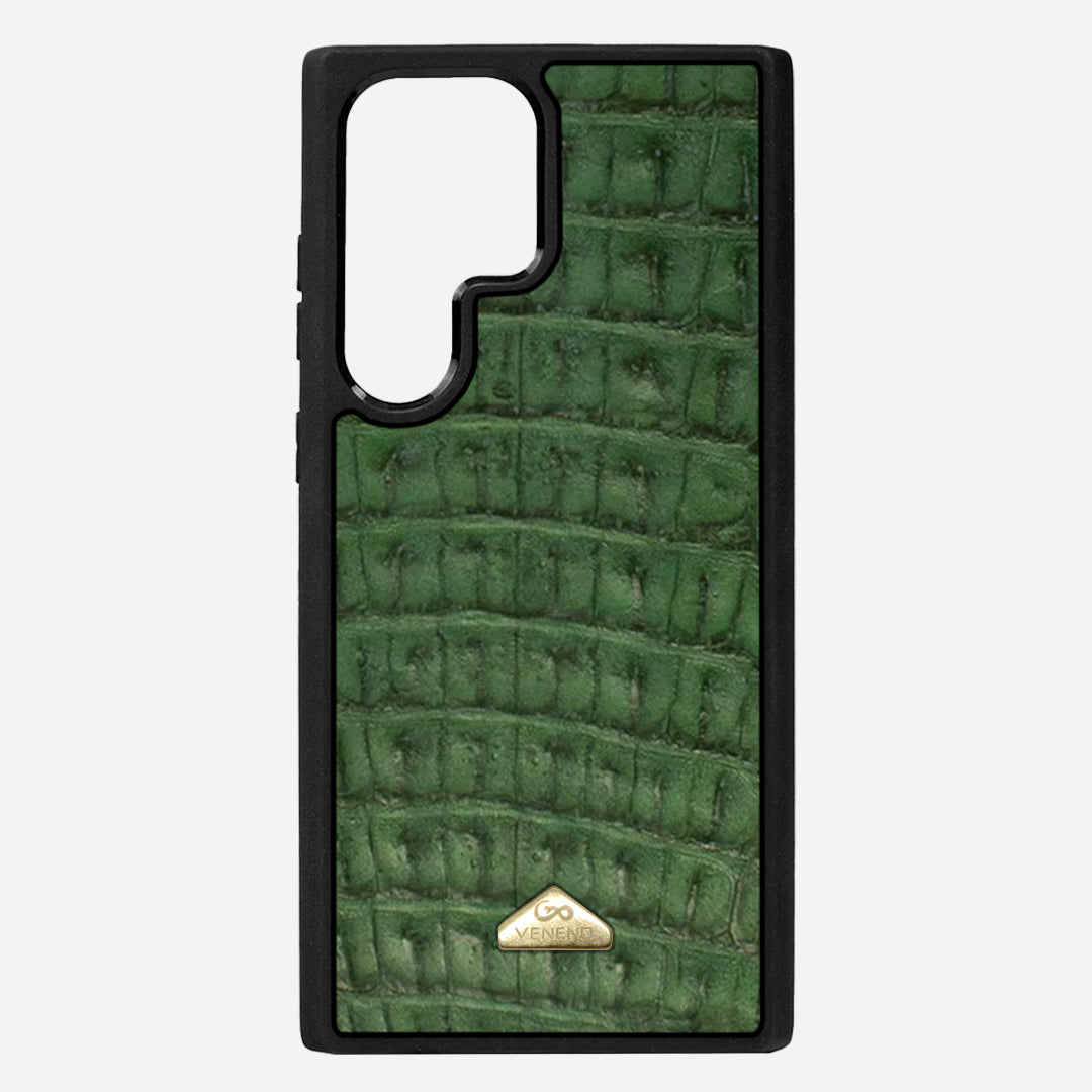 Funda S24 Ultra Illuminati Billionaire Croc Green