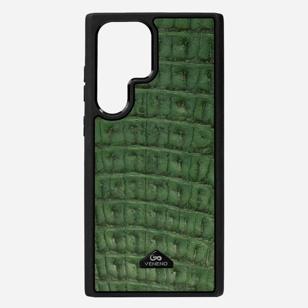Funda S25 Ultra Illuminati Billionaire Croc Green