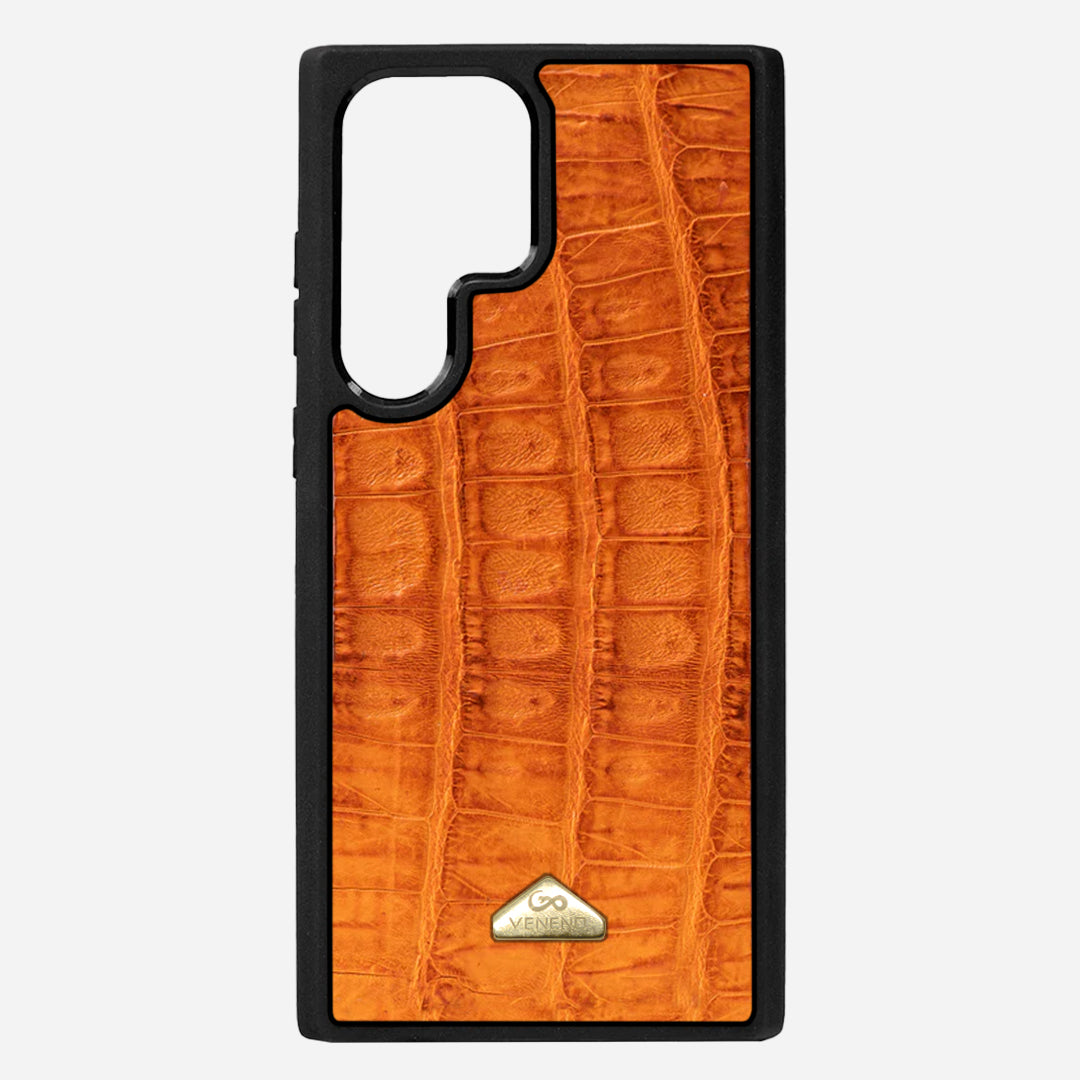 Funda S23 Ultra Illuminati Billionaire Croc Orange