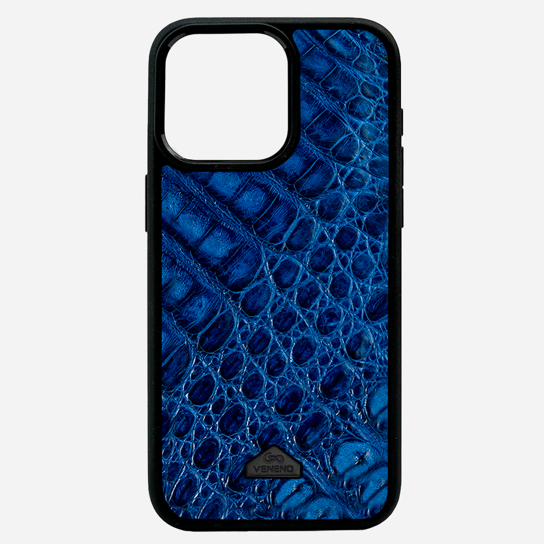 Funda iPhone 15 Pro Illuminati Billionaire Croc Royal Blue